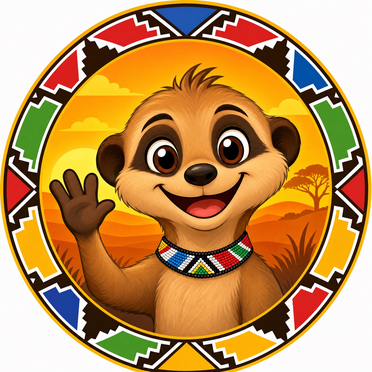 Thabo, the Khaya Kids meerkat mascot